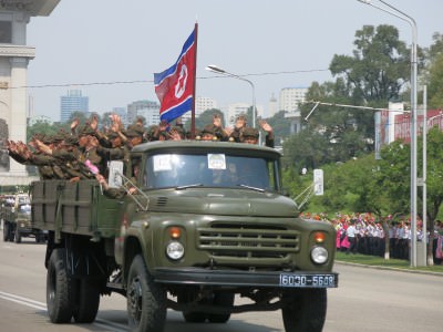 north korea army parade