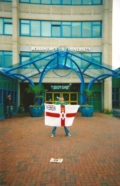 From Belfast to Bournemouth with a Northern Ireland flag