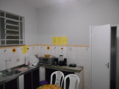 Kitchen in the J Sun hostel in Fortaleza, Brazil.