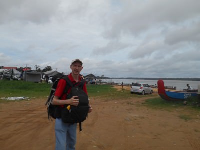 By the beach before leaving French Guyana