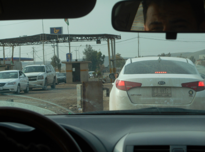 Just another checkpoint near Rabia in Kurdistan, Iraq