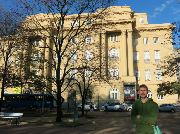 Enjoying Praca da Liberdade in Belo Horizonte.