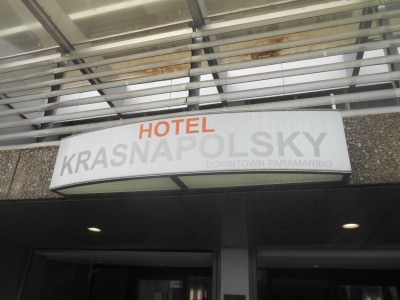 Hotel Krasnapolsky - meeting place for the tour.