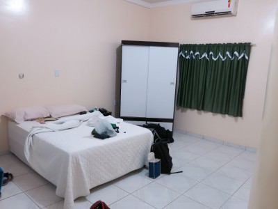 Our cosy room in Hotel Mais, Macapa, Brazil.