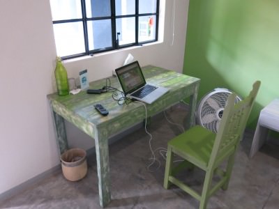 The blogging desk!