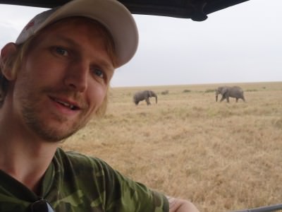 Backpacking in Africa with the elephants!