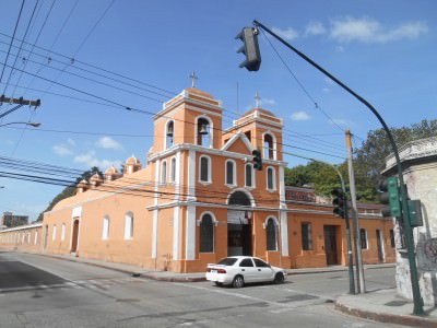 One of many colourful churches near Posada Belen Museo Inn