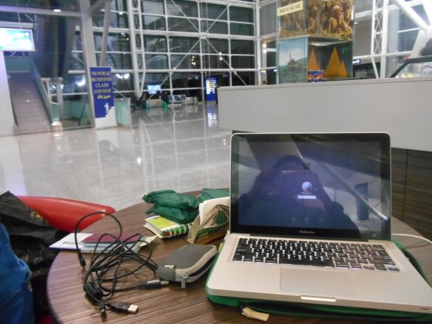 Working in Erbil Airport in Iraq.