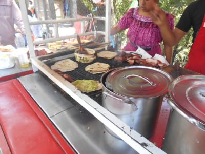 The local food stall for lunch