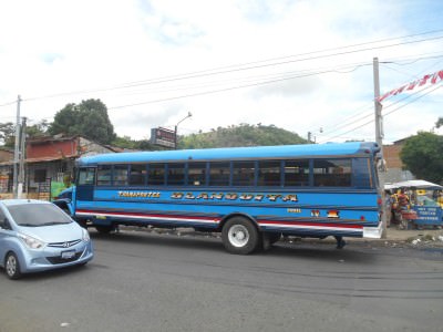 Bus from Santa Ana to Chalchuapa.