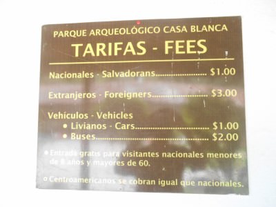 Entry price for Casa Blanca