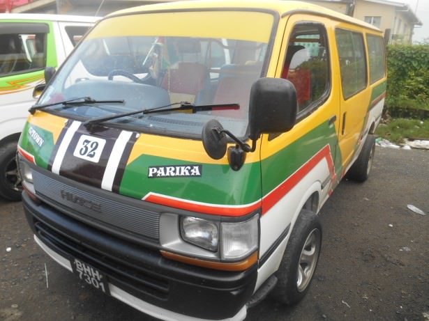 Minibus to Parika.