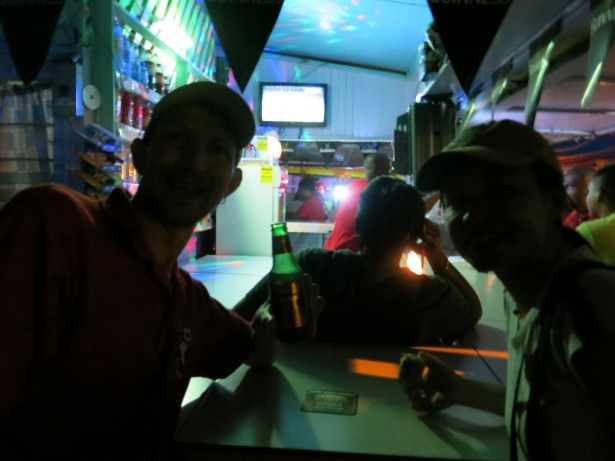 Watching Costa Rica beat Greece on penalties in Fat Heads Bar.