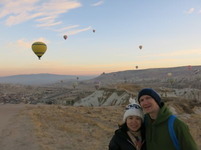 We stayed in Goreme for sunrise at Cappadocia.