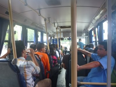 My bus from Managua to Granada