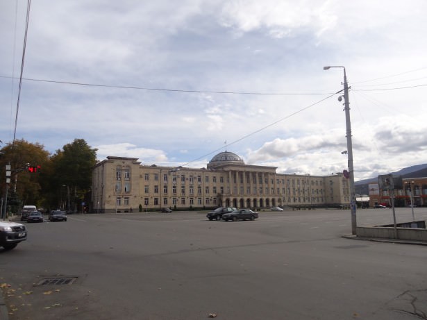 The square where the Stalin statue once was!