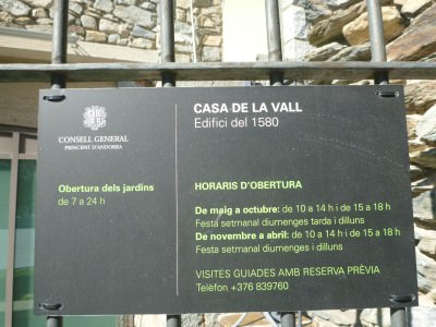 Casa de la Vall in Andorra La Vella.