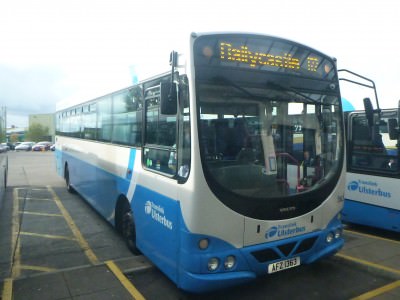 Bus 172 to Ballycastle stops by Ballintoy.