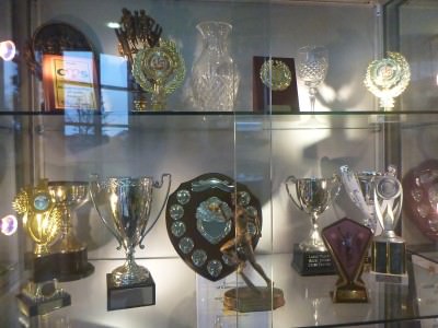 Kilmaine Primary School trophy cabinet.