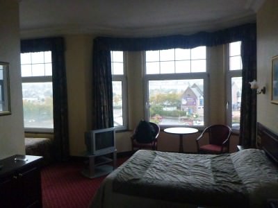 My pristine room at the Windsor Inn.