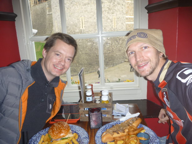 Lunch with Paul Gray in Windsor, England.