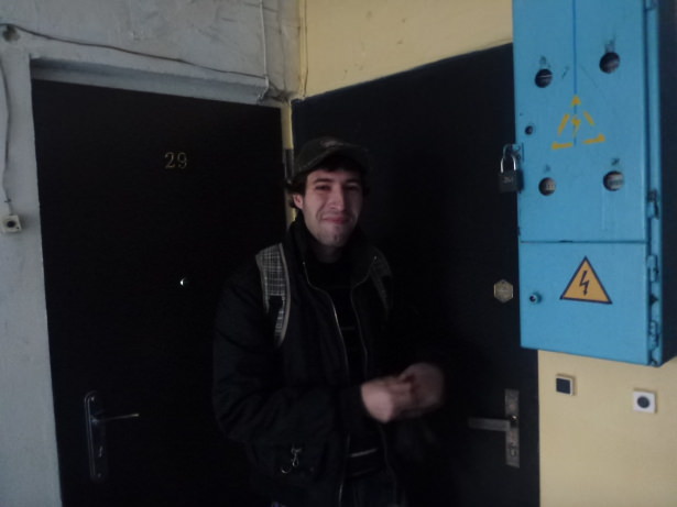 Ilya at his flat.