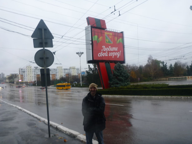 Exploring Tiraspol, Transnistria.