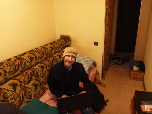 Using internet in my homestay.