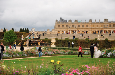 Gardens of Versailles in France.