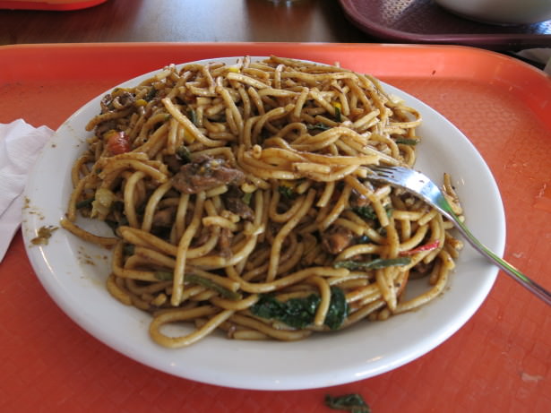 The Guyanese style Chicken Chow Mein