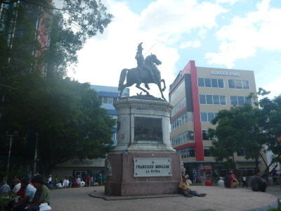 Morazan Statue in Tegucigalpa.