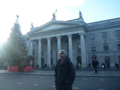 Outside the famous/infamous Post Office on O'Connell Street.