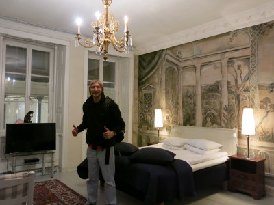 Our room at the Lady Hamilton Hotel in Stockholm, Sweden