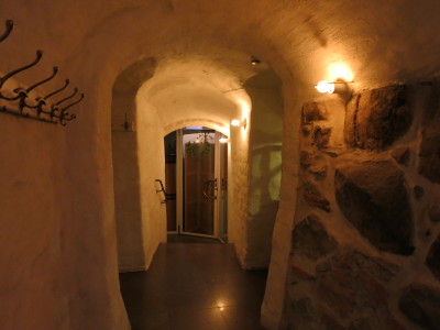 Cave style decor in Hostel Dalgatan