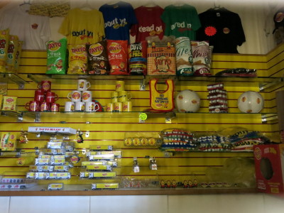 The gift shop at Tayto Castle.