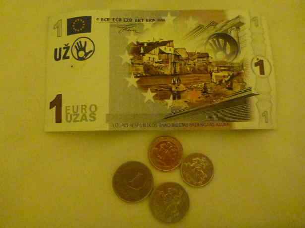 Uzas - Uzupis mock Euros!