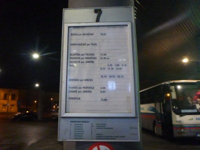 Siauliai Bus Station in Lithuania.