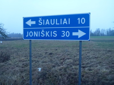 10 km from Siauliai and 30 from Joniskis