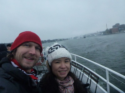 Enjoying our boat tour with Stromma