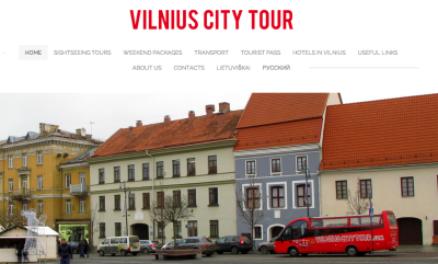 Vilnius City Tour Website.