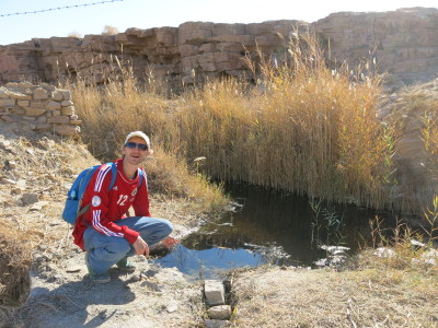 The swamp and desert Oasis at Khalate Talkh