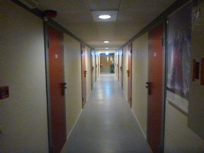 Spacious corridors