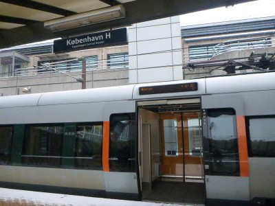 Arrival in Copenhagen main train station