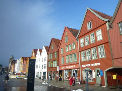 Bryggen World Heritage site in Bergen