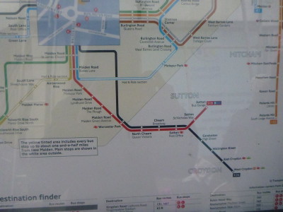 The route of the 213 bus