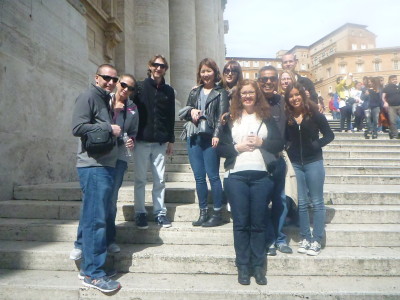 Our tour group for the day we toured the Vatican City State