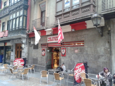 An Athletic Club Bilbao bar in town