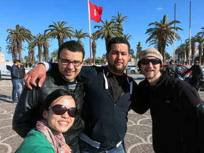 Touring Monastir with Wicem and his cousin