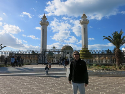 Outside the Habib Bourguiba shrine