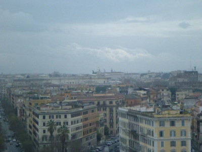 Rome, Italy viewed from the Vatican City State